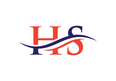 İş ve şirket kimliği için HS Logo Tasarımı Mektubu. Lüks konseptli yaratıcı HS harfi.