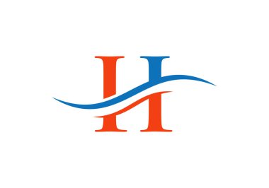 İş ve şirket kimliği için Il Linked Logo. Modern modayla yaratıcı H Harfi Logo Vektörü