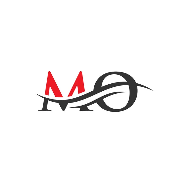 Carta Logotipo Vinculado Para Negócios Identidade Empresa Modelo Inicial Vetor — Vetor de Stock