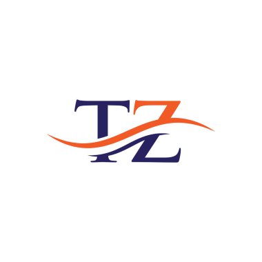 Lüks konseptli yaratıcı bir TZ harfi. İş ve şirket kimliği için modern TZ Logo Tasarımı.