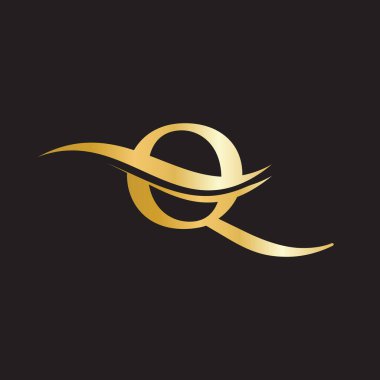 Monogram Q logo tasarım Vektörü. Modern modaya uygun Q harfi logo tasarımı. Q Logo tasarım vektörü