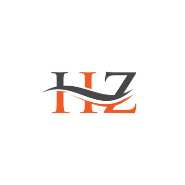 Su dalgası konseptli kaliteli HZ Logo Tasarımı. Modern modayla HZ harf logosu tasarımı