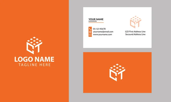 Логотип Cube Letter Технології Діловий Корпоративний Лист Вектор Дизайну Логотипу — стоковий вектор