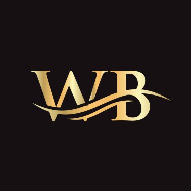 WB logo tasarımı. İlk WB harfi logo tasarımı.