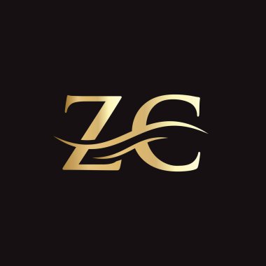ZC logo tasarımı. İlk ZC harfi logo tasarımı.