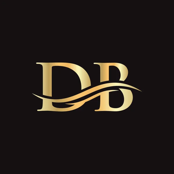 D.B. iş ve şirket kimliği için Logo 'yu bağladı. Yaratıcı Harf DB Logo Vektörü