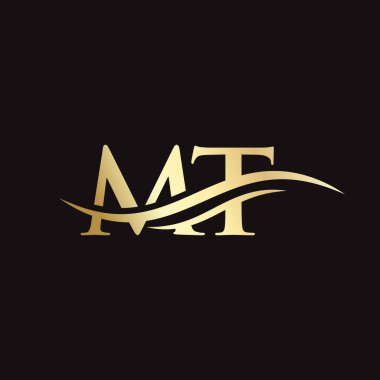 İşletme ve şirket kimliği için MT Linkli Logo. Yaratıcı Harf MT Logo Vektörü