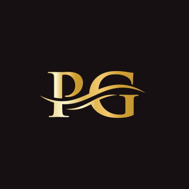 PG Mektup Bağlantılı Logo iş ve şirket kimliği için. İlk Harf PG Logo Vektör Şablonu.