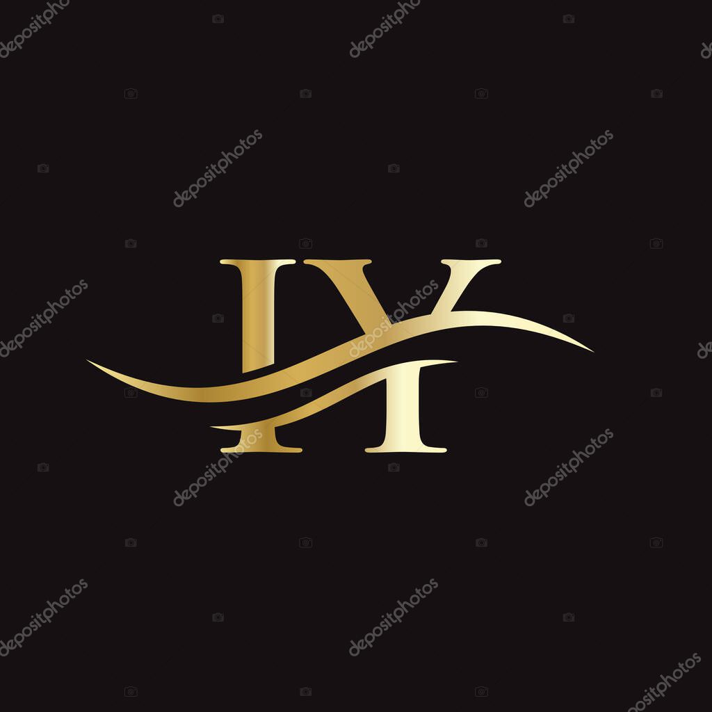 Initial linked letter IY logo design. Modern letter IY logo design vector with modern trendy