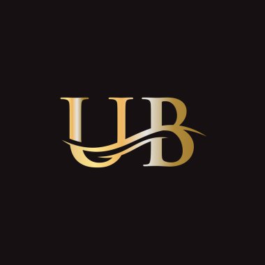 UB logo tasarımı. İlk UB harfi logo tasarımı.