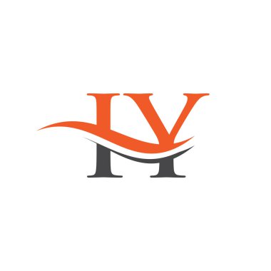 Lüks konseptli yaratıcı bir mektup. İş ve şirket kimliği için Modern IY Logo Tasarımı.