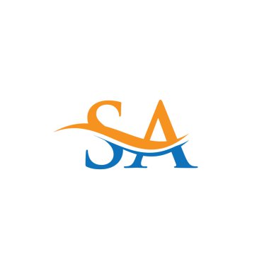 SA logo tasarımı. Su dalgası konseptli SA Logo Tasarımı.