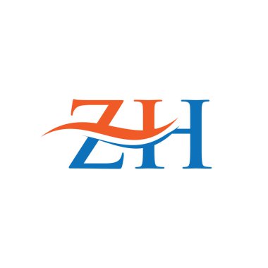 Lüks konseptli yaratıcı ZH harfi. İş ve şirket kimliği için modern ZH Logo Tasarımı.