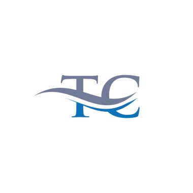 TC iş ve şirket kimliği için Logo 'yu bağladı. Yaratıcı Harf TC Logo Vektörü