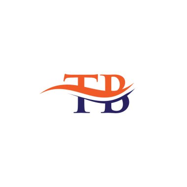 Tüberküloz tasarımı. İlk TB harfi logo tasarımı.