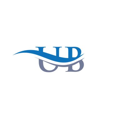 UB logo tasarımı. İlk UB harfi logo tasarımı.