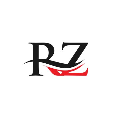 Modern modaya uygun ilk RZ harf logosu tasarımı. RZ logo tasarımı.
