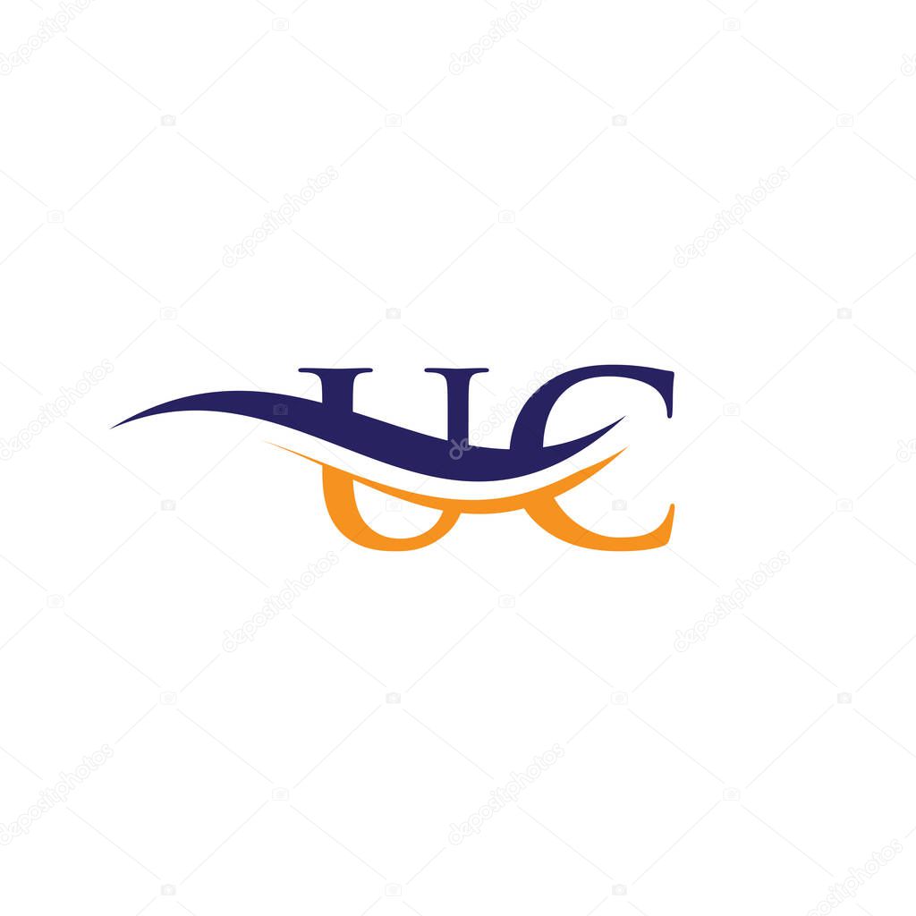 UC Linked Logo for business and company identity. Creative Letter UC Logo Vector