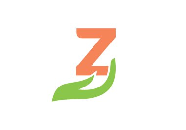 El konseptli Z harfi logosu. Z logo tasarımı