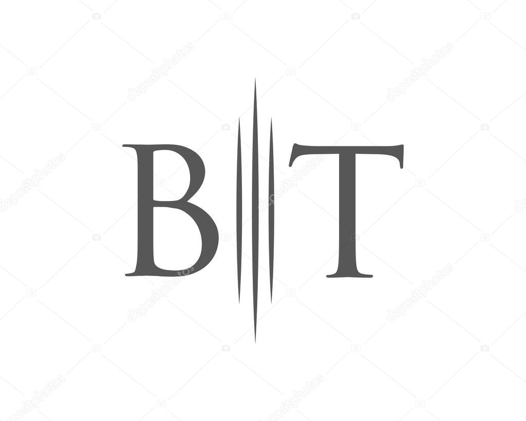 BT monogram, Initial  BT logo, Letter BT logo for company, law, luxury, corporate sign And business identity