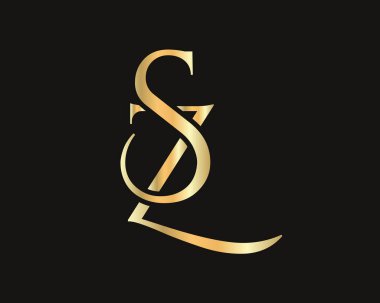 Initial SZ, SZ letter logo design vector template