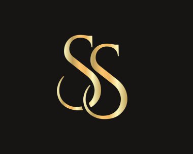 Initial SS, SS letter logo design vector template