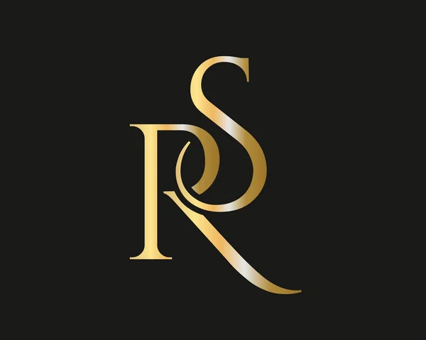 Premium Letter SR Logo Design. RS letter logo design with modern trendy