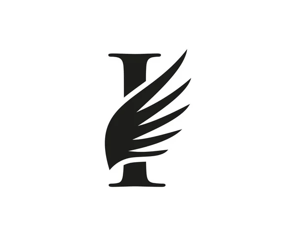 Logo Aile Avec Concept Lettre Logo Lettre Avec Aile — Image vectorielle