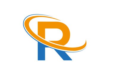 R logosu tasarımı. İş ve şirket kimliği için harf R logosu.