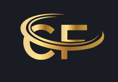 İş ve şirket kimliği için modern CF Logo Tasarımı. Yaratıcı CF harf logosu tasarımı