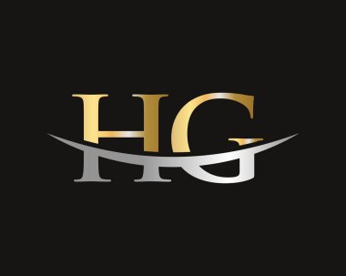 Premium Harf HG Logo Tasarımı. Modern modayla HG harf logosu tasarımı