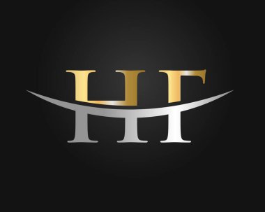 İş ve şirket kimliği için Modern HF Logo Tasarımı. Yaratıcı HF harf logosu tasarımı