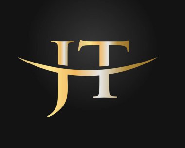 İş ve şirket kimliği için modern JT Logo Tasarımı. Yaratıcı JT harf logosu tasarımı