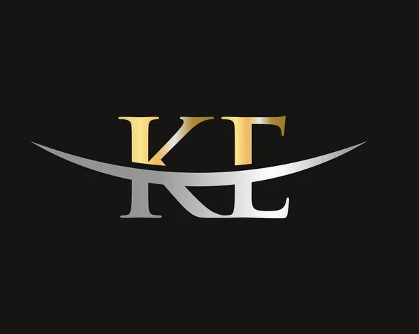 信件Ke标志设计的业务和公司身份 Ke字母标志设计向量 — 图库矢量图片