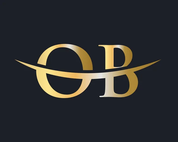 Αρχικό Μονόγραμμα Letter Logo Design Vector Σχεδιασμός Λογότυπου — Διανυσματικό Αρχείο