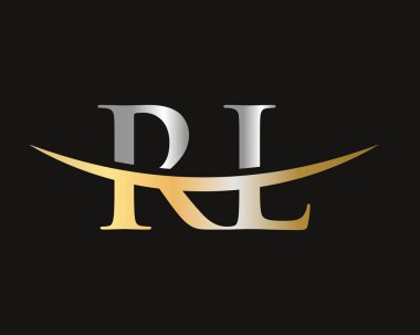 İş ve şirket kimliği için modern RL Logo Tasarımı. Yaratıcı RL harf logosu tasarımı