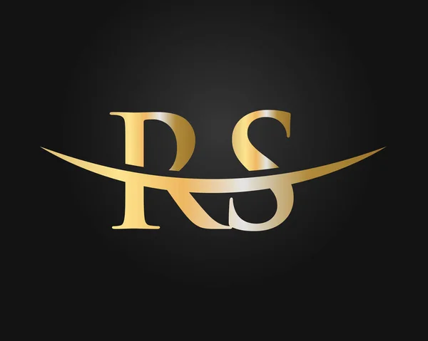 现代Rs标志设计为企业和公司的身份认同 创意Rs信标设计 — 图库矢量图片
