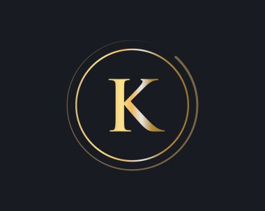 Premium Harf K Logo Tasarımı. Modern modayla K harfi logo tasarımı