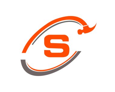 S harfi vektörlü ev onarım logosu. S harfi onarım kavramına sahip Ev Yapımı Logosu.