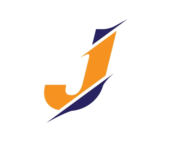 Nowoczesne Logo Litery Koncepcją Ukośnika Początkowy Monogram Litera Logo Projekt — Wektor stockowy