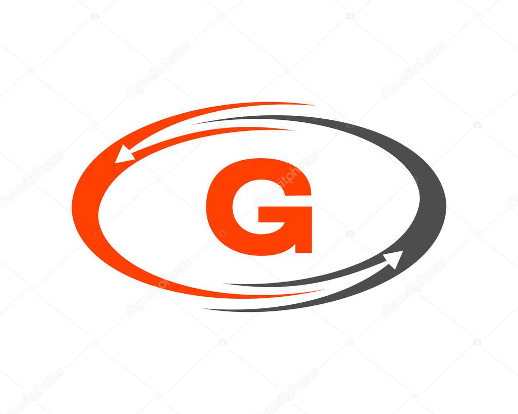 Technology logo design with G letter concept. G Letter technology logo