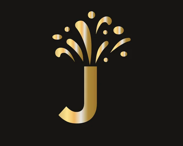 Initiales Letter Logo Mit Luxuskonzept Elegantes Logo Luxus Und Feier — Stockvektor