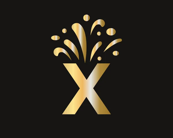 Letter Logo Luxury Concept Elegant Logo Luxury Celebration Concept — Stock Vector