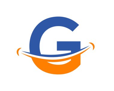 G harfli bir gülümseme logosu. Baş harf G Happy logosu. G harfi. Gülme logosu kavramı.