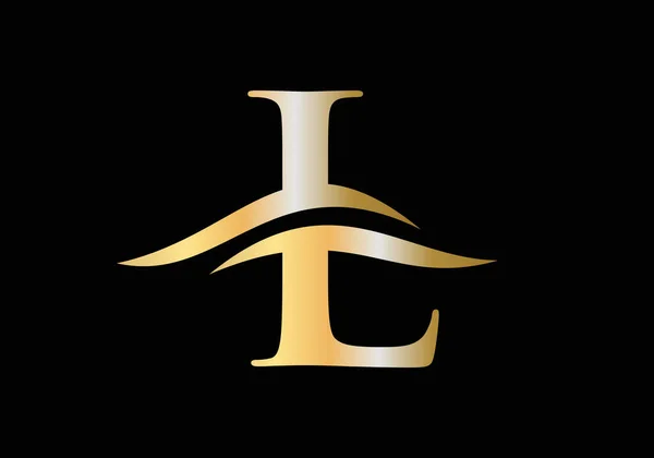 Logotip Modern Pentru Branding Lux Inițial Literă Vector Design Logo — Vector de stoc