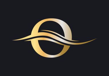 O logo şablonu. İş ve şirket kimliği için Modern O Logosu Tasarımı. Lüks konseptli yaratıcı O harfi