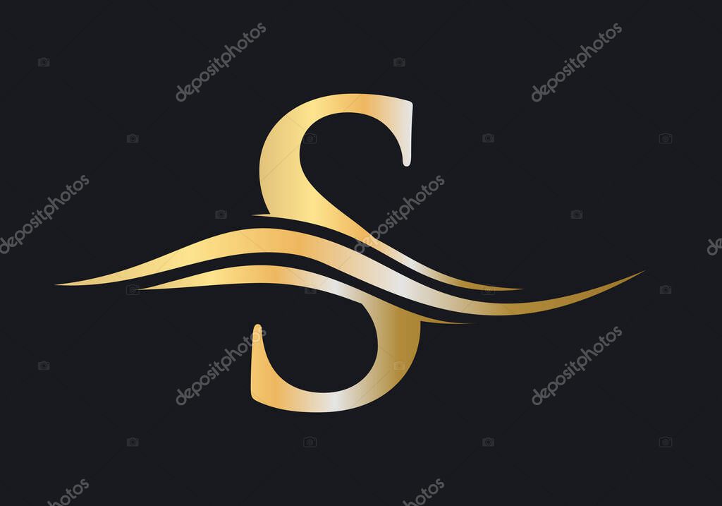 S logo template. Modern S logotype for luxury branding. Initial S letter business logo design vector