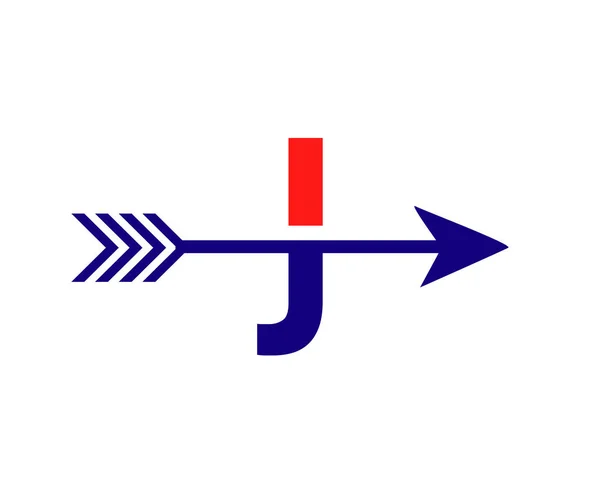 Ekonomisk Logotyp Med Bokstav Uppåt Pil Koncept Initial Bokstav Finansiell — Stock vektor