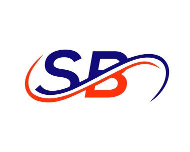 SB Mektup Bağlantılı İş Logosu. SB Logo Tasarımı. SB Finans, Kalkınma, Yatırım, Gayrimenkul ve Yönetim Şirketi Vektör Şablonu logosu Tasarımı