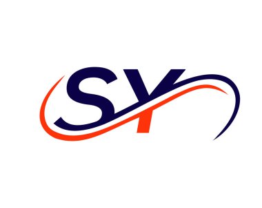 SY Mektup Bağlantılı İş Logosu. SY Logo Tasarımı. SY Finans, Kalkınma, Yatırım, Gayrimenkul ve Yönetim Şirketi Vektör Şablonu logosu Tasarımı